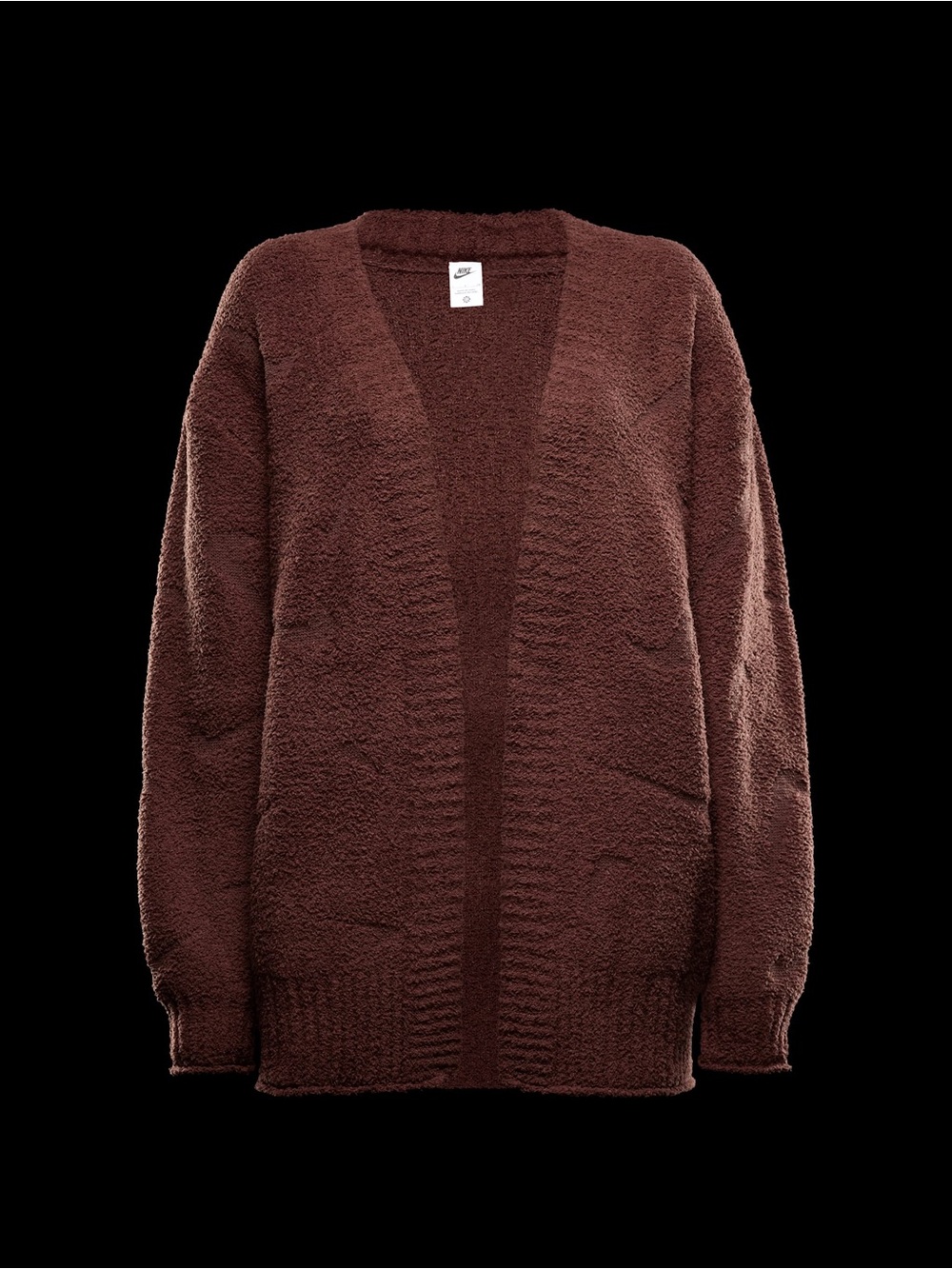 NWT Nike Sportswear Women’s Phoenix Cozy Bouclé in Red Sepia, Size Medium - Picture 7 of 7